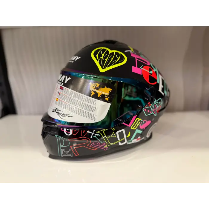 KASK SWAY SW 867 PERİ Colorful Full Face