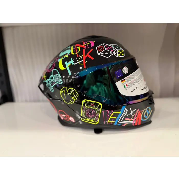 KASK SWAY SW 867 PERİ Colorful Full Face