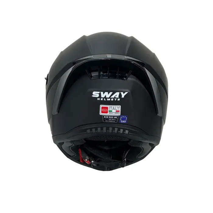 KASK SWAY SW 869 MATT BLACK (siyah camlı)