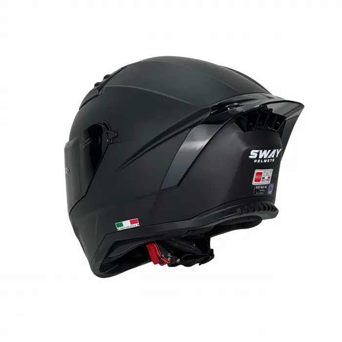 KASK SWAY SW 869 MATT BLACK (siyah camlı)