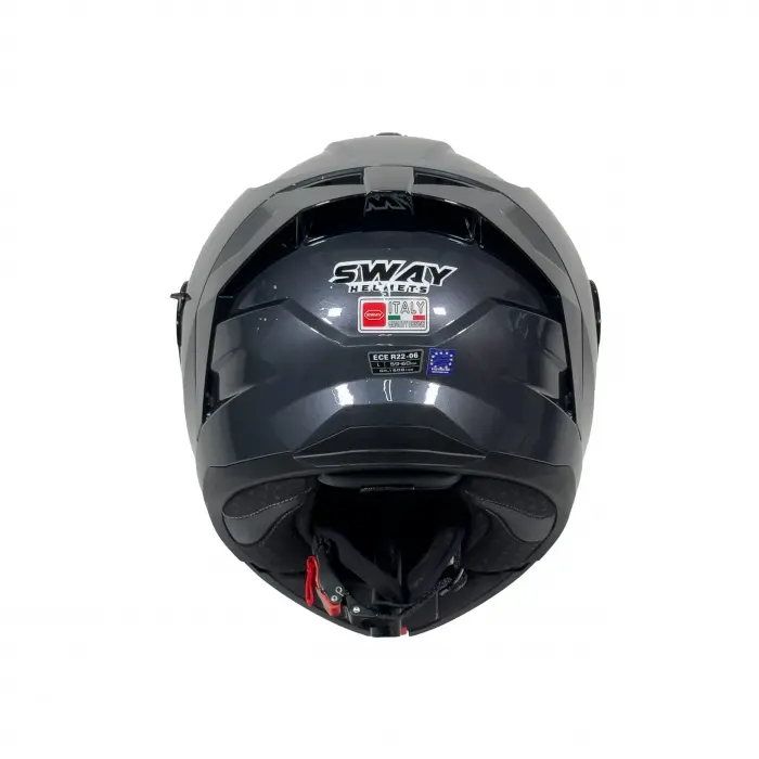 KASK SWAY SW 919 HD Grey PARLAK Çene Açılır