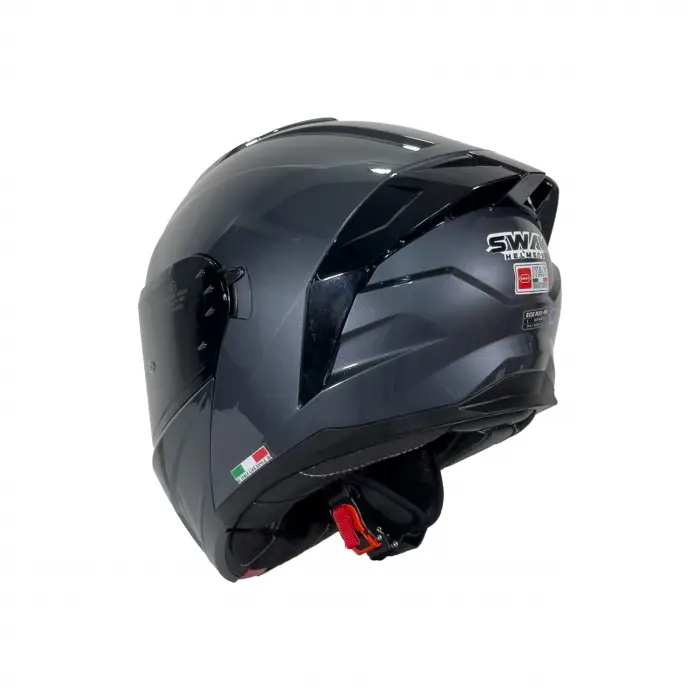 KASK SWAY SW 919 HD Grey PARLAK Çene Açılır