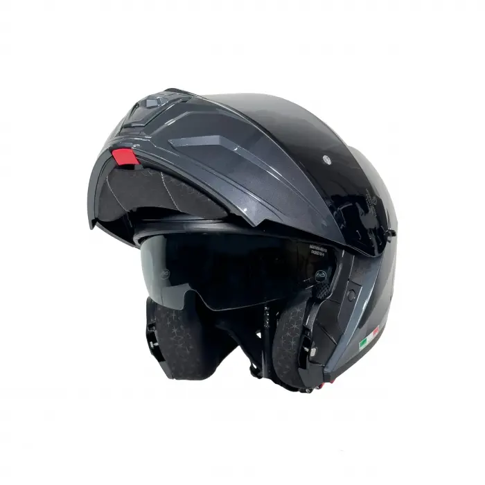 KASK SWAY SW 919 HD Grey PARLAK Çene Açılır