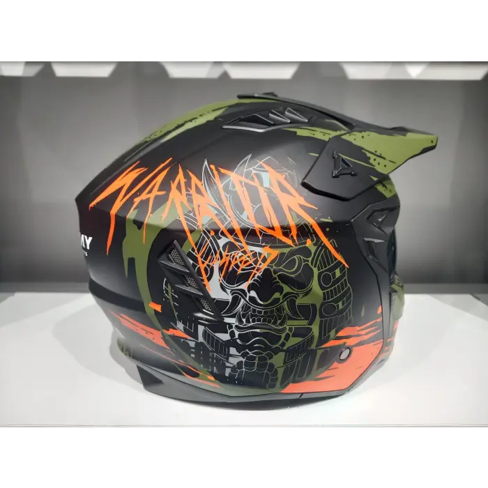 KASK SWAY X1-X SEUL BLACK/GREY/TURUNCU ÇENE ÇIKAN