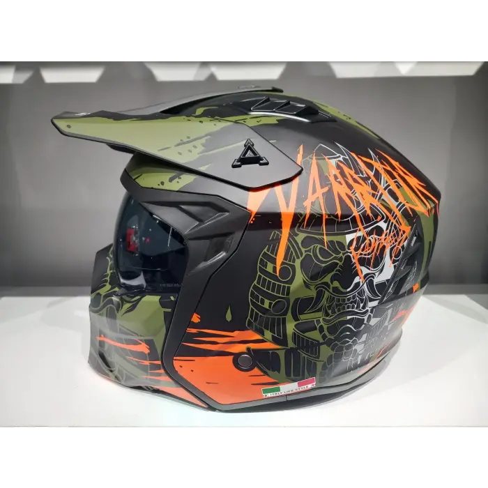 KASK SWAY X1-X SEUL BLACK/GREY/TURUNCU ÇENE ÇIKAN