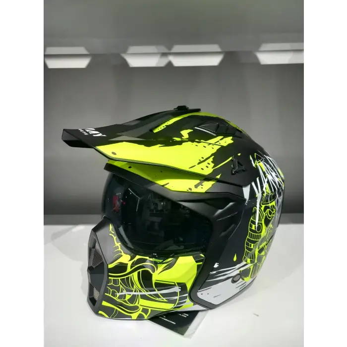 KASK SWAY X1-X SEUL BLACK/YELLOW ÇENE ÇIKAN