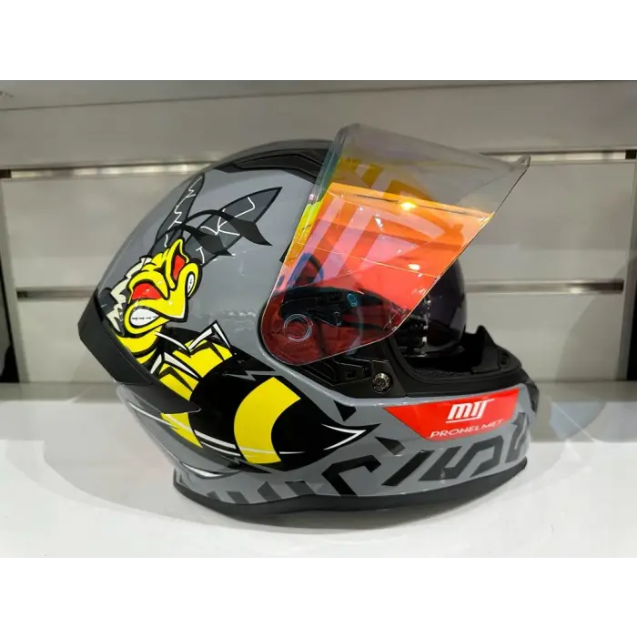 KASK MTS PRO 910 BEE GÜNEŞ GÖZLÜKLÜ GRİ