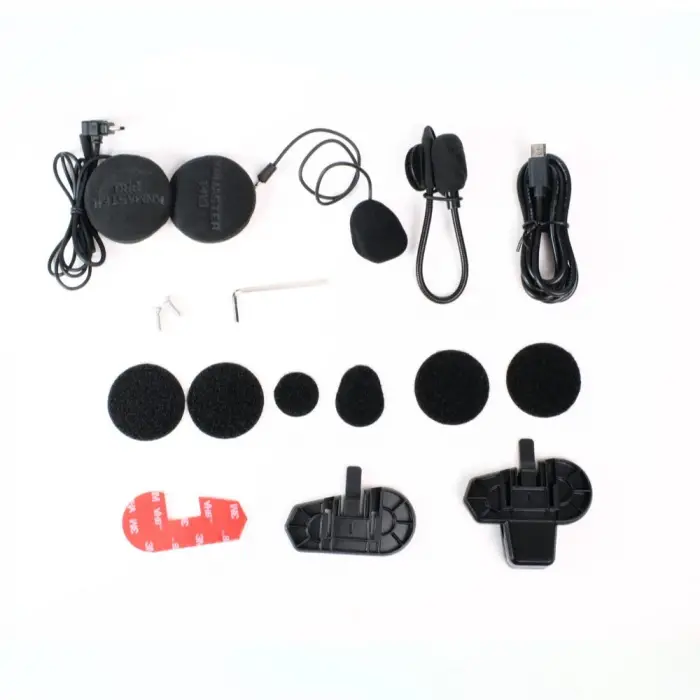 Knmaster KN2300 PRO Motosiklet Kask İnterkom Bluetooth Intercom Kulaklık Seti