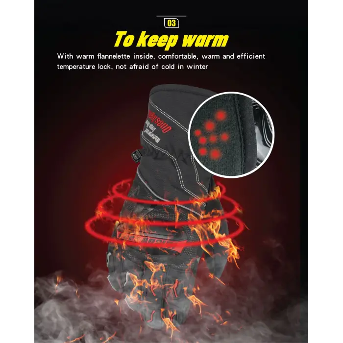 ONES AGAIN ELDİVEN MG01 UZUN KIŞLIK KIRMIZI/SİYAH