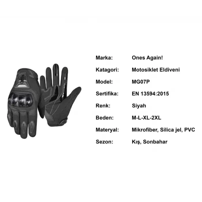 ONES AGAIN MG07P Eldiven