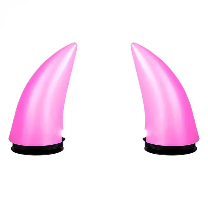 PROHES PH-346 IŞIKLI SARJLI KASK BOYNUZU PEMBE