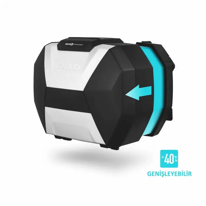 Shad SH38X-AL Genişleyebilir Yan Çantalar (GRİ)