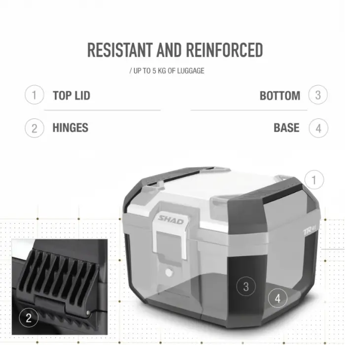 SHAD TR-41 TERRA ARKA ÇANTA ALUMINYUM KAPAK 41 Litre