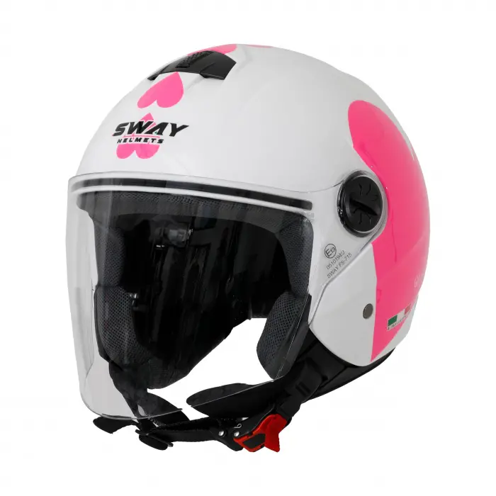 SWAY SW 715 HEART Yarım Kask (Aynalı Vizör)