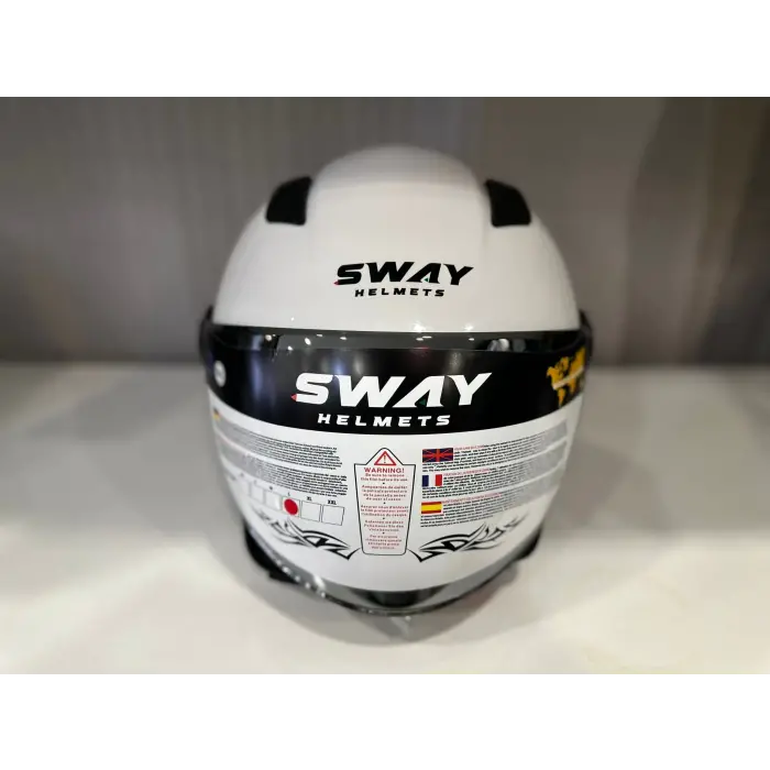 KASK SWAY SW 765 Gloss White ÇENESİZ
