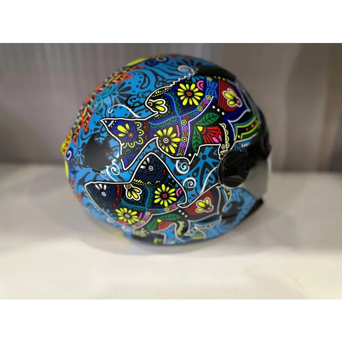 KASK SWAY SW 765 SPRING BLUE ÇENESİZ