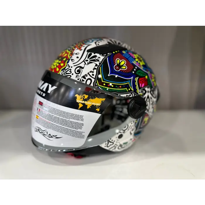 KASK SWAY SW 765 SPRING White ÇENESİZ