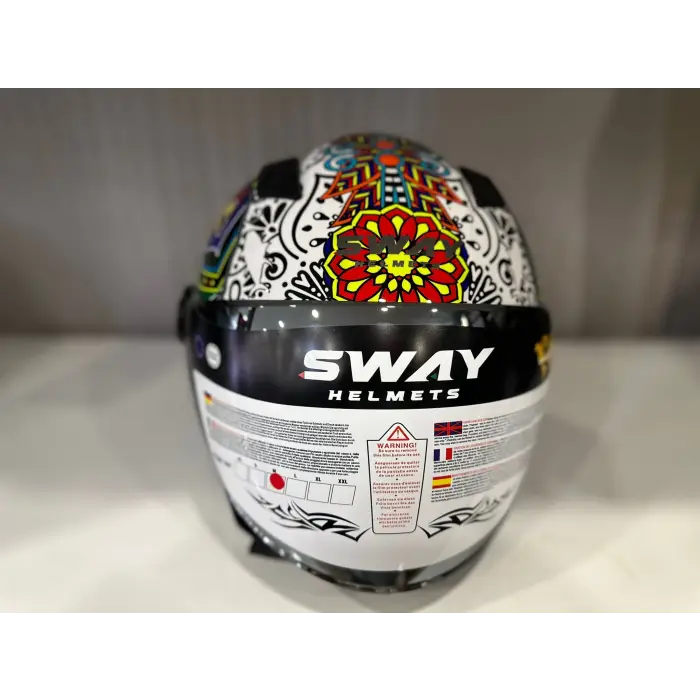 KASK SWAY SW 765 SPRING White ÇENESİZ