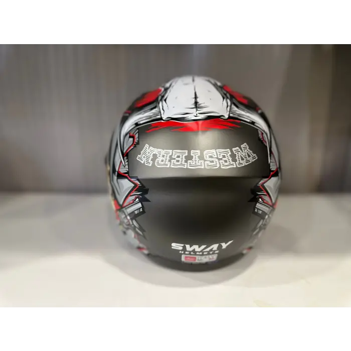 KASK SWAY SW 765 WANTED Black ÇENESİZ