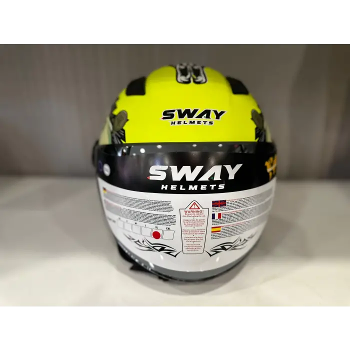 KASK SWAY SW 765 WANTED Yellow ÇENESİZ