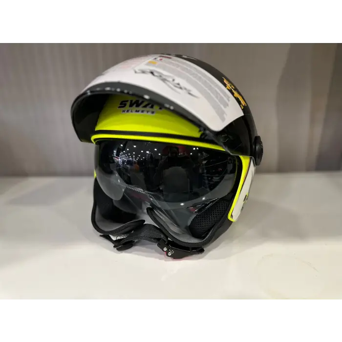 KASK SWAY SW 765 WANTED Yellow ÇENESİZ