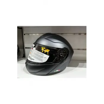 KASK SW-917 ÇENE AÇILIR GÜNEŞ GÖZLÜKLÜ MAT TİTANYUM