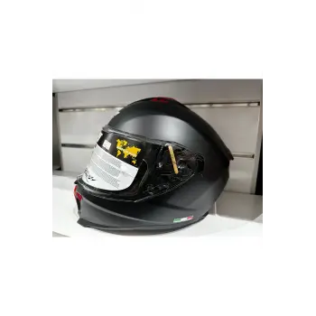 KASK SWAY SW-865 MAT SİYAH GÜNEŞ GÖZLÜKLÜ