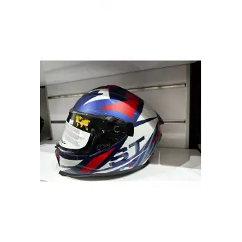 KASK SWAY SW-865 ST BLUE/RED GÜNEŞ GÖZLÜKLÜ