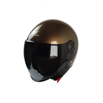 KASK MTS FX-101 PARLAK KAHVE ÇENESİZ