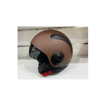 Kask Nexx Sx.10 Mat Kahverengi Çenesiz Güneş Gözlüklü