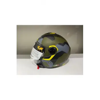 Kask Sw-715 Çenesiz Black Army