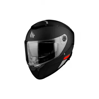 Kask Mt Thunder 4 Sv Solıd A1 Matt Black Şeffaf Vizör