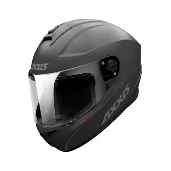 Kask Axxis Draken S Mat Titanyum Şeffaf Camlı
