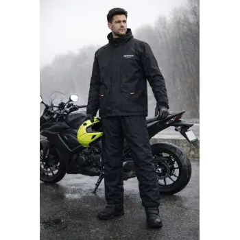 YAĞMURLUK MOTOYC RAİNCOAT ALT-ÜST TAKIM SİYAH