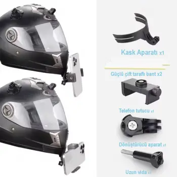PH-821 KASK AKSİYON KAMERA VE TELEFON BAĞLANTI APARATI