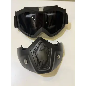 TEX 710 Jet Kask Maskesi Siyah Cam