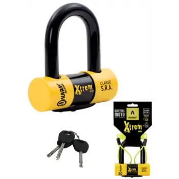 AUVRAY XTREM MINI U DİSK KİLİDİ 52X65mm+HATIRLATMA KABLOSU