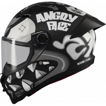 Axxis Fenix Angry Face Mat Siyah Gri