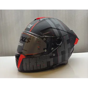 AXXIS KASK HAWK EVO SV TYPE STUDIO B5 MAT KIRMIZI/SİYAH