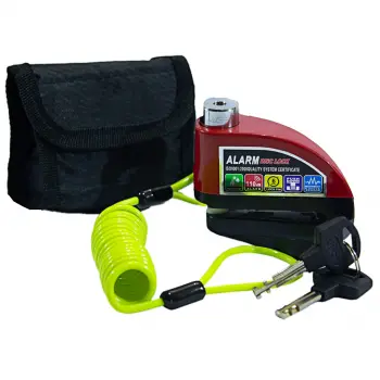 DİSK KİLİT HSB125 KIRMIZI ALARMLI KABLOLU