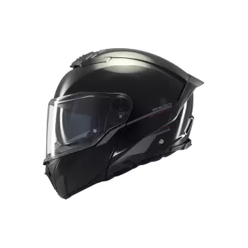 KASK MT ATOM 2 A1 ÇENE AÇILIR PARLAK SİYAH