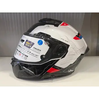 KASK MT ATOM 2 HİGHLANDS A7 MAVİ/BEYAZ/SİYAH