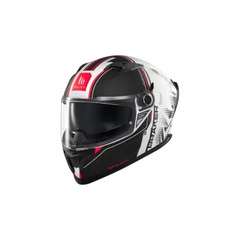 KASK MT BRAKER SV CHARM A1 MAT SİYAH/BEYAZ