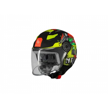 KASK MT ÇOCUK LITE DİNO A1 MAT SİYAH