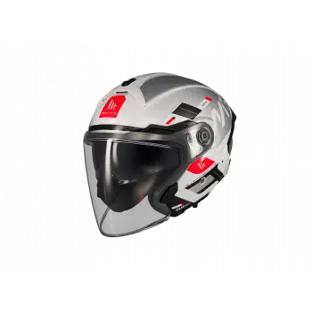 KASK MT COSMO SV Silence A2 Gloss GÜMÜŞ GÖZLÜKLÜ