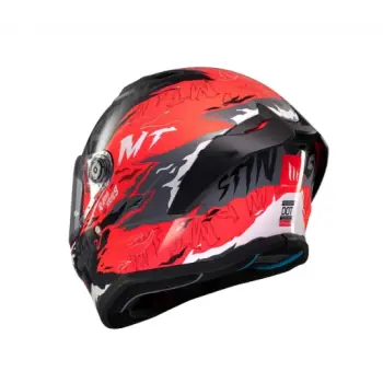 KASK MT STINGER ARDENT B5 MAT SİYAH/KIRMIZI