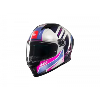 KASK MT STINGER TRON C8 PARLAK GRİ/PEMBE