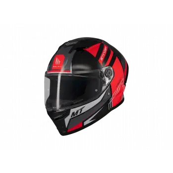 KASK MT STINGER TRON B15 PARLAK SİYAH/KIRMIZI