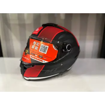 KASK MT THUNDER 4 SV TEARS B5 MAT SİYAH/KIRMIZI