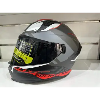 KASK MTS PRO 910 TWISTER GÜNEŞ GÖZLÜKLÜ KIRMIZI/GRİ